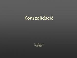 Konszolidációs kör meghatározása