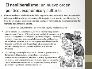 Neoliberalismo