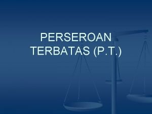 Dasar hukum perseroan terbatas