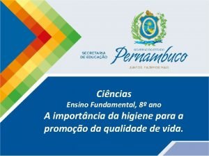 Cincias Ensino Fundamental 8 ano A importncia da