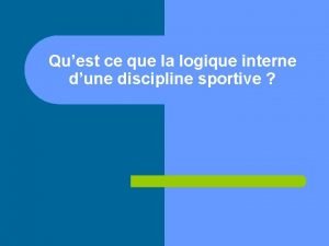 Logique interne handball