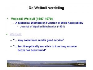 Weibull verdeling