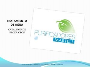 Purificadores martell