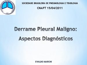 SOCIEDADE BRASILEIRA DE PNEUMOLOGIA E TISIOLOGIA CNAPT 15042011