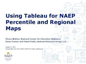 Percentile tableau