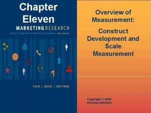 Chapter Eleven Overview of Measurement Construct Development and