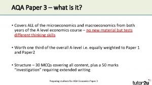 Economics paper 3 aqa
