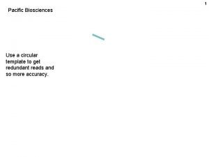 1 Pacific Biosciences Use a circular template to