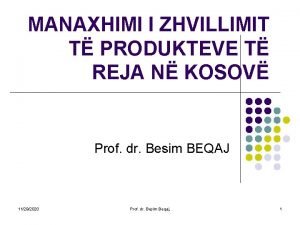 MANAXHIMI I ZHVILLIMIT T PRODUKTEVE T REJA N