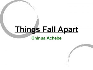 Theme of things fall apart