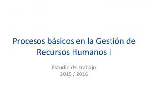 Mapa recursos humanos