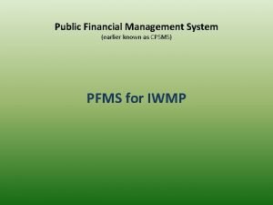 Pmfs was earlier known as
