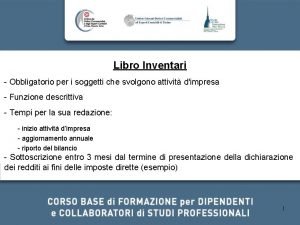 Libro inventari contenuto