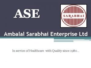 Ambalal sarabhai enterprises ltd products