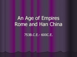 Rome and han china