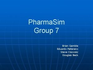 Pharma sim