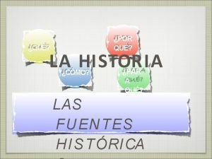 Fuentes historicas secundarias