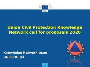 Union civil protection knowledge network