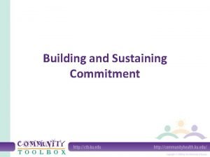 Building commitment