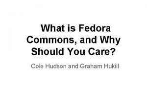 Fedora commons