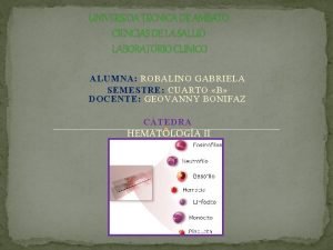 UNIVERSIDA TECNICA DE AMBATO CIENCIAS DE LA SALUD