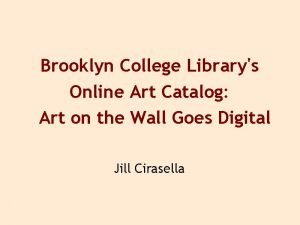 Brooklyn college library database