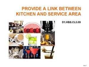 Kitchen service area
