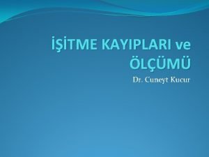 TME KAYIPLARI ve LM Dr Cuneyt Kucur TME