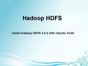 Hadoop ubuntu