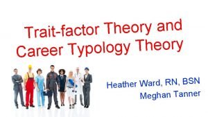 Eg williamson trait and factor theory