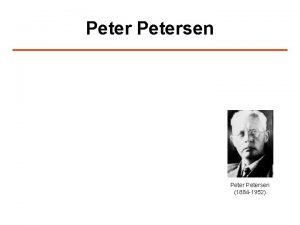 Petersen 1884 1952 Petersen Bedeutung I 1927 Der