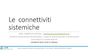 Marcello govoni curriculum Marcello govoni curriculum