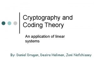 Application of linear algebra in cryptography