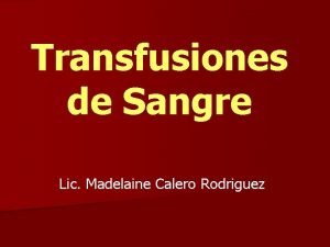 Sangre fresca total Sangre fresca total