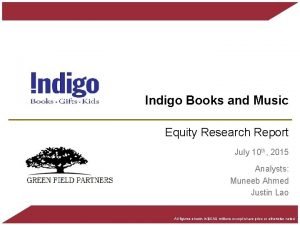 Equity research books