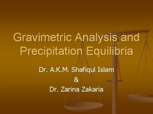 Occlusion in gravimetric analysis