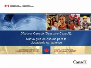 Discover Canada Descubra Canad Nueva gua de estudio