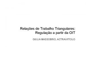 Relações triangulares