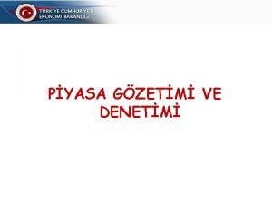 PYASA GZETM VE DENETM SUNUM PLANI 1 2