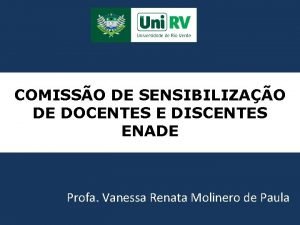 COMISSO DE SENSIBILIZAO DE DOCENTES E DISCENTES ENADE