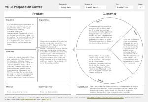 Designed for Value Proposition Canvas Startup Name Designed