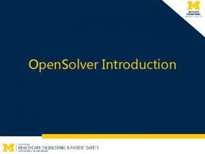 Opensolver download