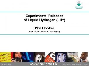 Experimental Releases of Liquid Hydrogen LH 2 Phil