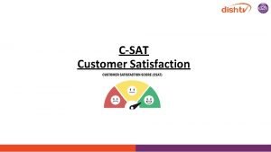 Customer satisfaction objectives