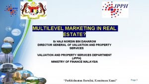 Multi level marketing real estate