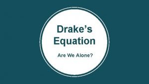 Drake equation game