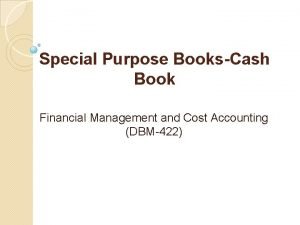 Cash book