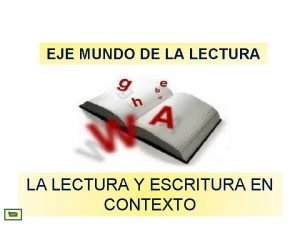 Eje de lectura