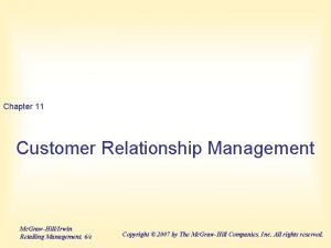 Crm process in retailing
