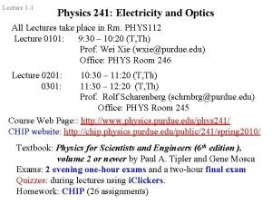 Phys 241 lecture quizzes